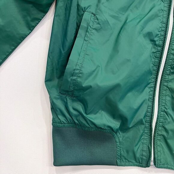 Breshka Women's Green Long Sleeve Full Zip Stand-Up Collar Windbreaker Medium - Picture 5 of 9